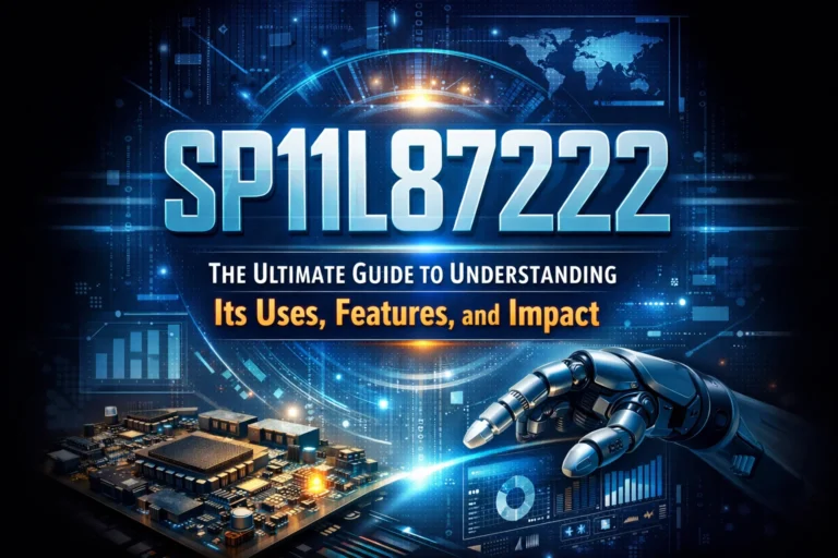 SP11L87222: The Heart of the 2026 High-Performance Electric Drivetrains A high-tech SP11L87222 power inverter module with glowing silicon carbide circuits baddieh.com.